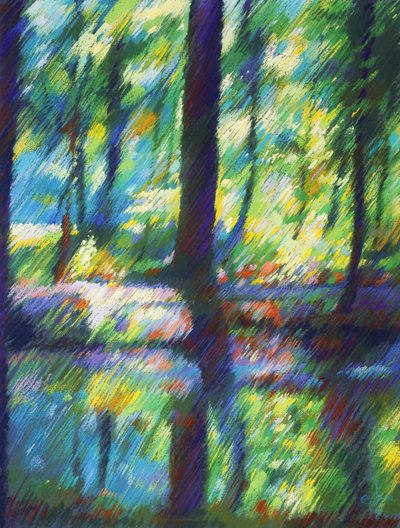 Colorful Forest Reflections by Corné Akkers