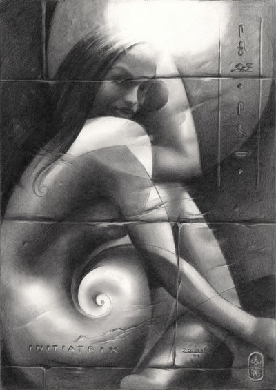 Enigmatic Spiral Gaze by Corné Akkers