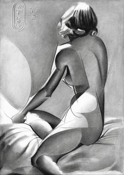 Graceful Female Nude by Corné Akkers