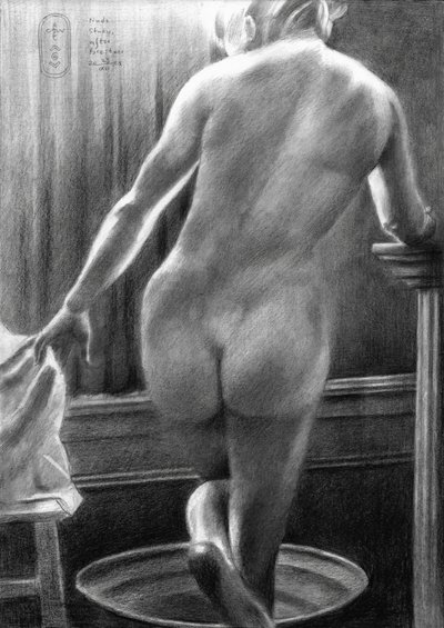 Nude Study, After Breitner - 23-12-25 by Corné Akkers
