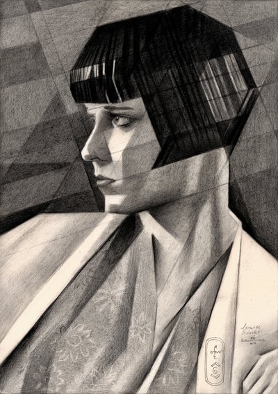Pensive Deco Portrait by Corné Akkers