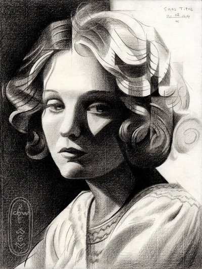 Pensive Monochrome Portrait by Corné Akkers
