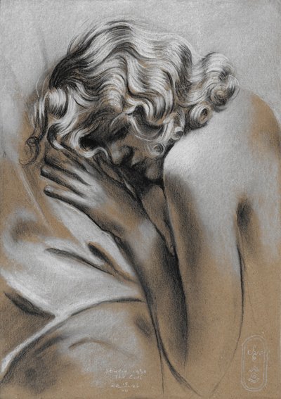 Pensive Woman Figure by Corné Akkers