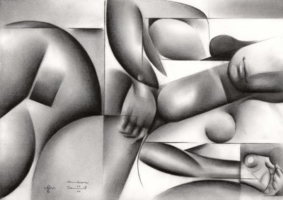 Sensual Geometric Figure by Corné Akkers