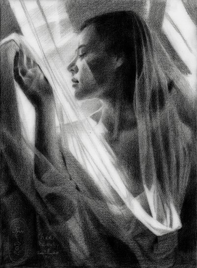 Serene Profile In Light by Corné Akkers