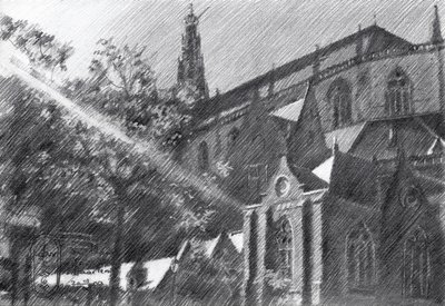 St. Bavo in Haarlem by Corné Akkers