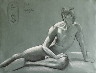 Thoughtful Male Figure Study by Corné Akkers