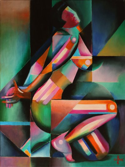 Vibrant Geometric Dance by Corné Akkers