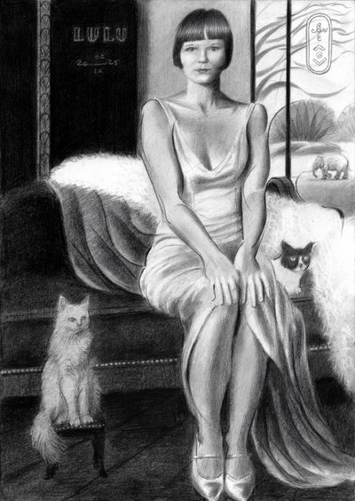 Vintage Glamour With Cats by Corné Akkers