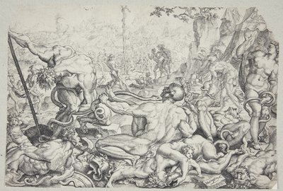 The Brazen Serpent and the Scourge of Fiery Serpents by Cornelis Bos