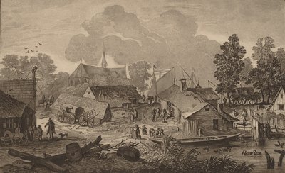 Village with Pond, c. 1782 by Cornelis Brouwer