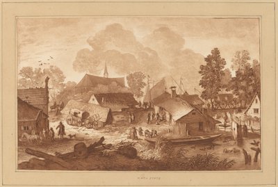 Village with Pond, c. 1782 by Cornelis Brouwer