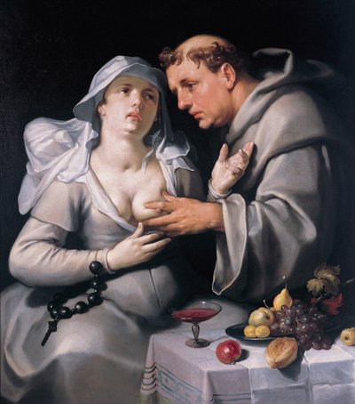 A Monk and a Nun by Cornelis Cornelisz. Haarlem van