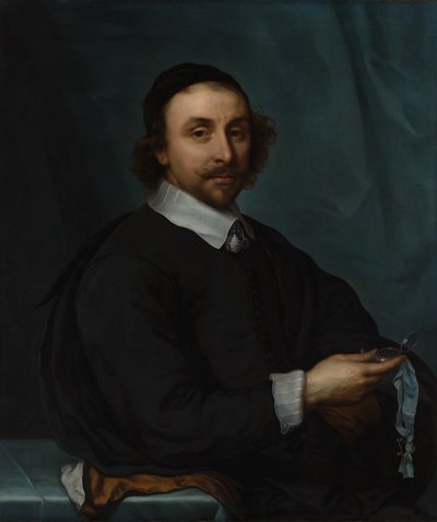 Portrait of a Man with a Watch by Cornelis Jonson van Ceulen