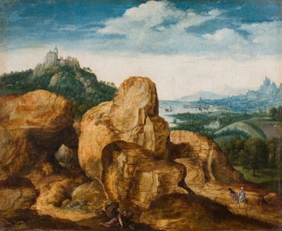 Landscape with Flight into Egypt by Cornelis Massys