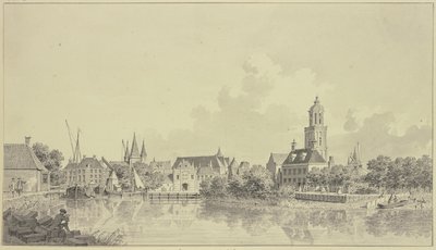 View of the Port of Zwolle by Cornelis Pronk