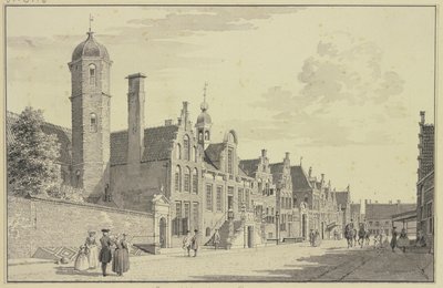 The Town Hall in Sneek by Cornelis Pronk