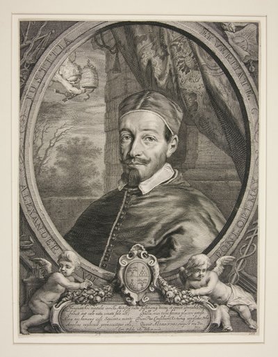 Pope Alexander VII, Fabio Chigi (1599-1667) by Cornelis Visscher