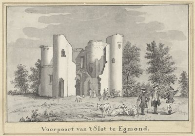 Ruins of the Castle at Egmond by Cornelis van Noorde (attributed to)