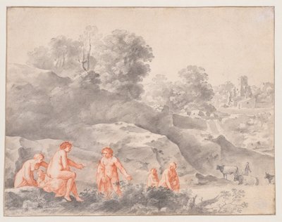 Nudes in a Landscape (possibly Diana and Callisto) by Cornelis van Poelenburch