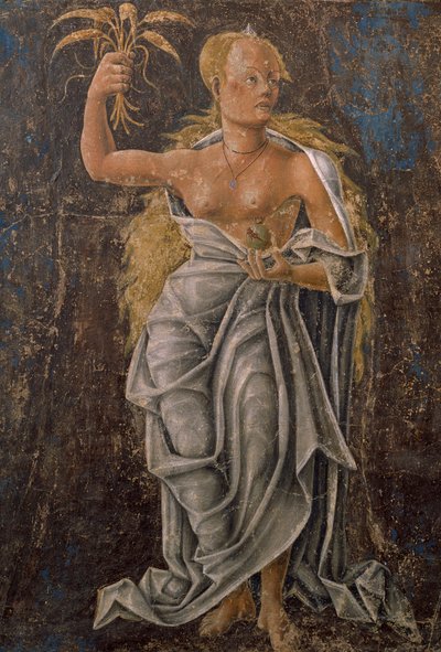 Dean, detail from Virgin of the Sign, scene from Month of August, attributed to Cosimo Tura by Cosimo (attr. to) Tura