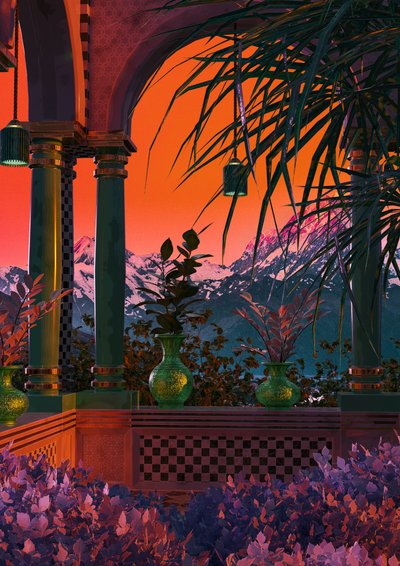 Exotic Sunset Balcony by CosmoZach