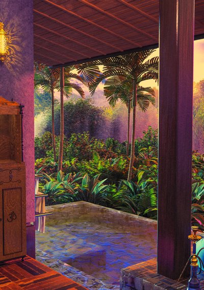 Lush Tropical Veranda by CosmoZach