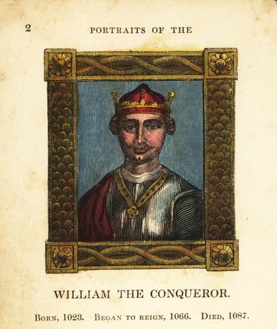 Portrait of King William I the Conqueror of England, born 1023, began reign 1066 and died 1087 by Cosmo Armstrong