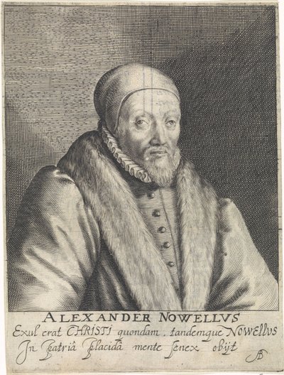 Portrait of Alexander Nowell by Crispijn van de Passe (I)