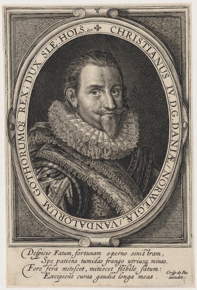 Christian IV, King of Denmark by Crispijn van de Passe I