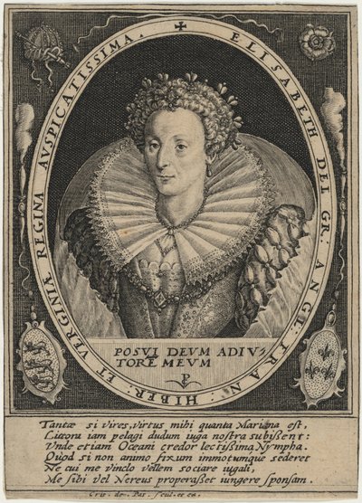 Elizabeth, Queen of England by Crispijn van de Passe I