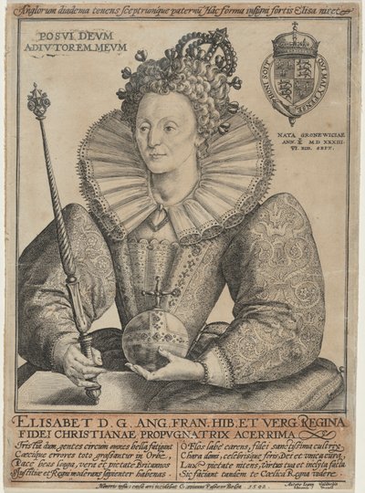 Elizabeth, Queen of England by Crispijn van de Passe I