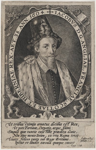 James I, King of England by Crispijn van de Passe I