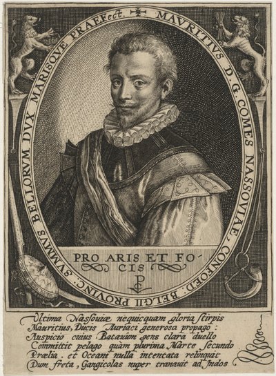 Maurice of Nassau, Prince of Orange by Crispijn van de Passe I