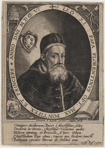 Pope Leo XI by Crispijn van de Passe I
