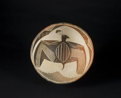 Bowl with Painted Motifs, c.1060-1110 by Culture Mimbres