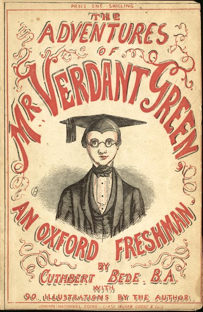 Cover Illustration for The Adventures of Mr. Verdant Green, An Oxford Freshman by Cuthbert Bede