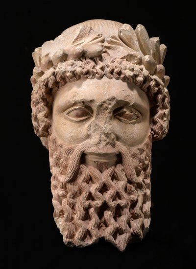 Head of a God or Priest by Cypriot School