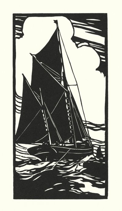 Fishing Boats and Barges: Brixham Trawler by Cyril A. Wilkinson