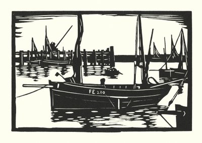 Fishing Boats and Barges: Folkestone Beam-Trawler by Cyril A. Wilkinson