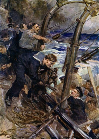 How Norah the Bulldog was Saved from the Sinking Battleship by Cyrus Cuneo