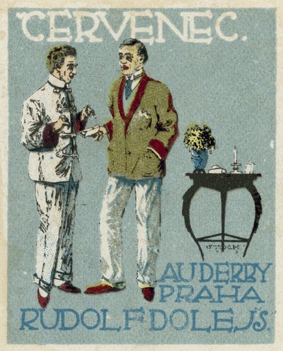 July. Au Derby Rudolf Dole fashions, Prague by Czech School