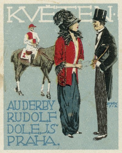 May. Au Derby Rudolf Dole fashions, Prague by Czech School
