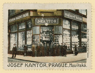 Shop Front of Josef Kantor, Prague by Czech School