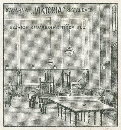Viktoria cafe and restaurant by Czech School