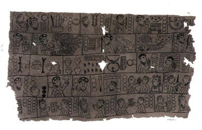 Christian Calendar in the Hieroglyphic Aztec style by D.K. (after) Bonatti