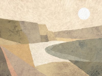 Desert River Moonscape by Dan Hobday
