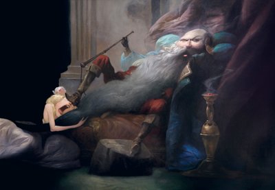And She Begged Him to Leave Her Alive, from Bluebeard by Charles Perrault by Daniel Cacouault