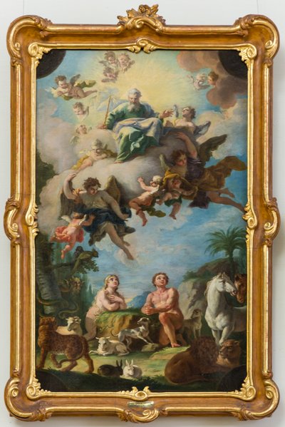 The Paradise (Sketch for a Ceiling Fresco in Sonntagberg Basilica, Lower Austria) by Daniel Gran