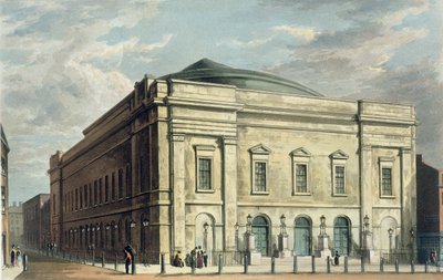 Theatre Royal, Drury Lane, in London, designed by Benjamin Wyatt by Daniel Havell